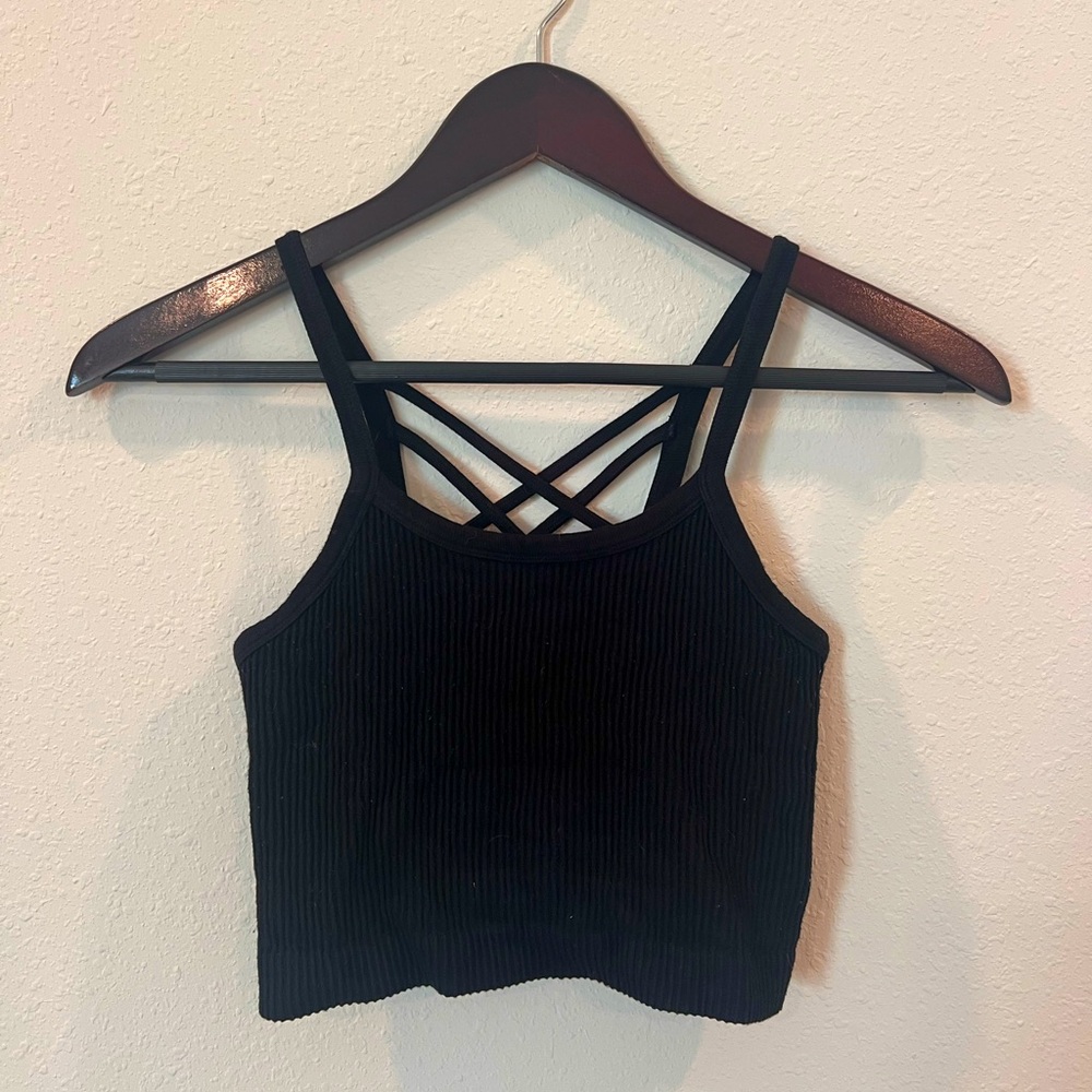 Black tank top